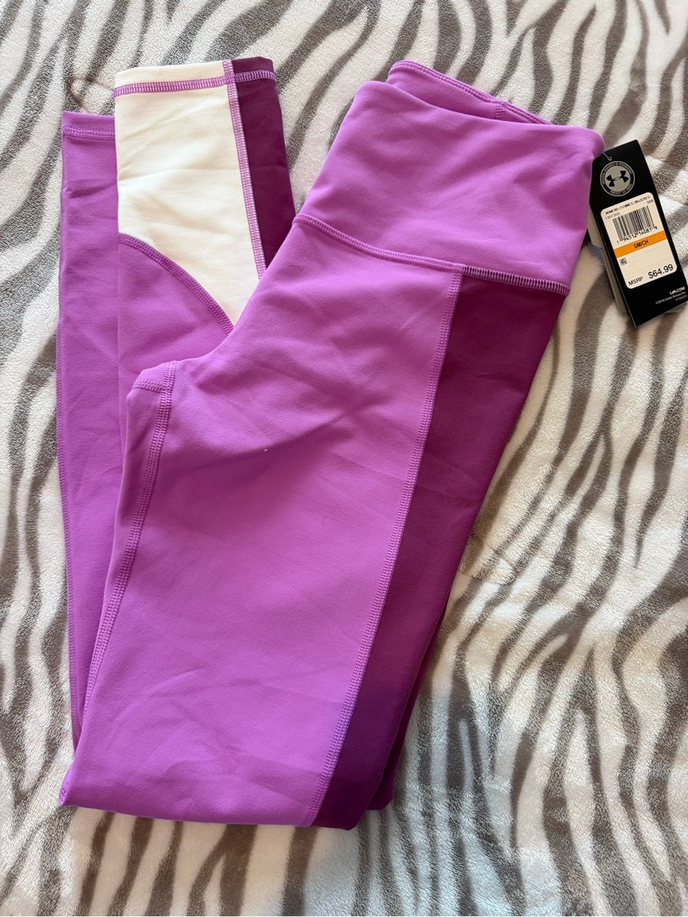 Under Armour Women’s Purple Colorblock Leggings